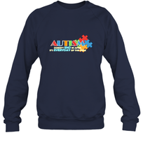 Load image into Gallery viewer, Autism doesn't end in April, its everyday of the year Autism Awareness Shirt Crewneck Sweatshirt
