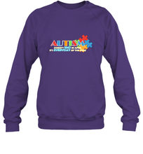Load image into Gallery viewer, Autism doesn't end in April, its everyday of the year Autism Awareness Shirt Crewneck Sweatshirt
