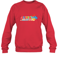 Load image into Gallery viewer, Autism doesn't end in April, its everyday of the year Autism Awareness Shirt Crewneck Sweatshirt
