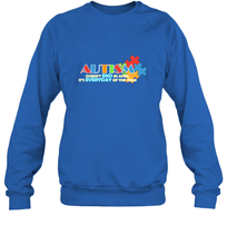 Load image into Gallery viewer, Autism doesn't end in April, its everyday of the year Autism Awareness Shirt Crewneck Sweatshirt

