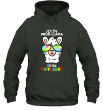Load image into Gallery viewer, It's No Prob llama To Be Different Shirt _ Autism Gift Hooded Sweatshirt
