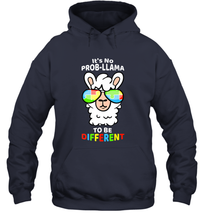 Load image into Gallery viewer, It's No Prob llama To Be Different Shirt _ Autism Gift Hooded Sweatshirt
