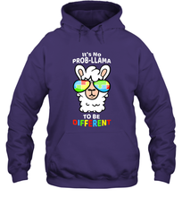 Load image into Gallery viewer, It's No Prob llama To Be Different Shirt _ Autism Gift Hooded Sweatshirt
