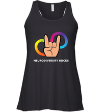 Load image into Gallery viewer, Neurodiversity Rocks Shirt Brain Autism Awareness Women's Racerback Tank
