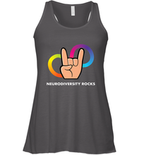 Load image into Gallery viewer, Neurodiversity Rocks Shirt Brain Autism Awareness Women's Racerback Tank
