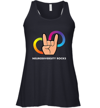 Load image into Gallery viewer, Neurodiversity Rocks Shirt Brain Autism Awareness Women's Racerback Tank
