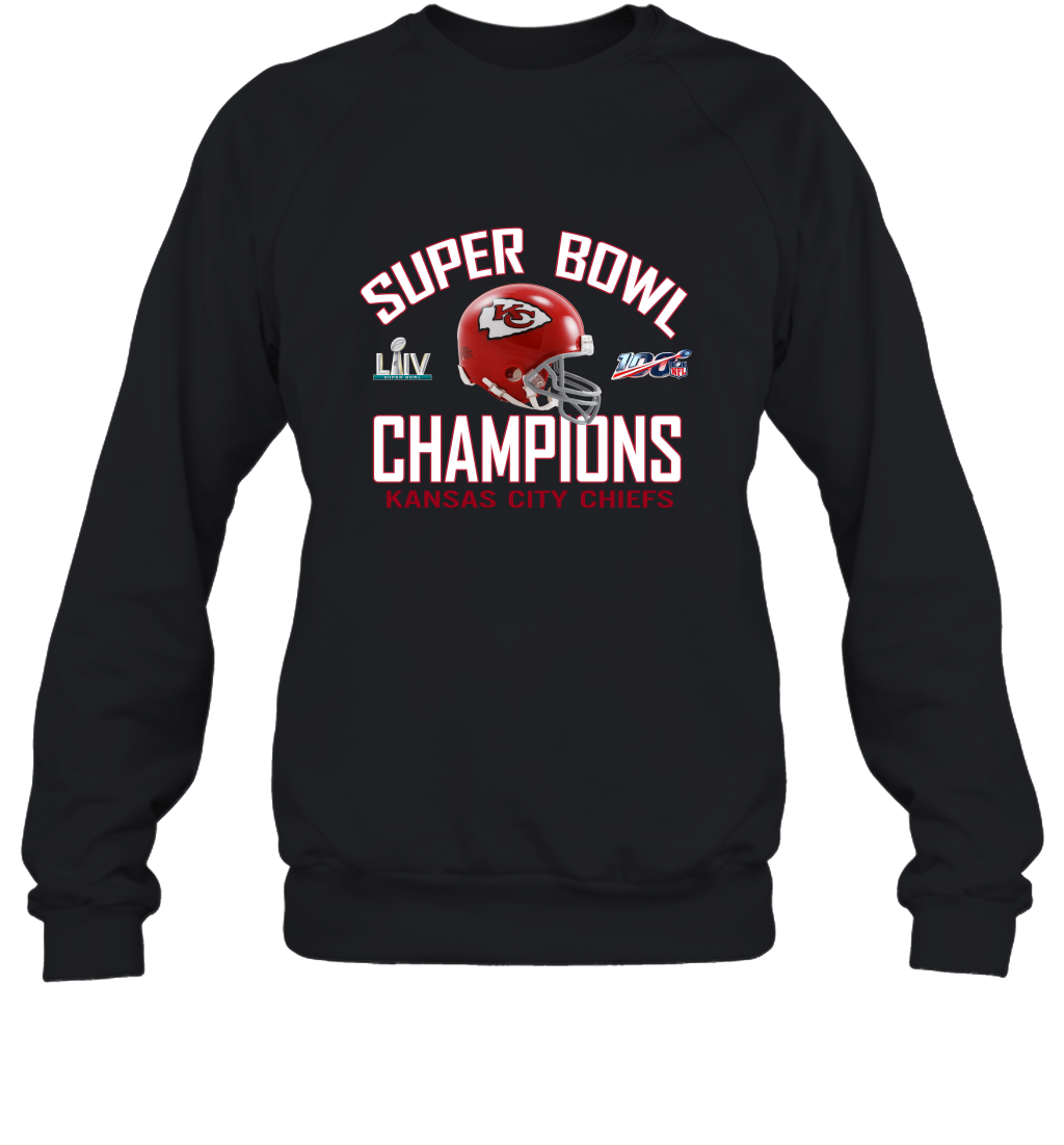 NFL super bowl Kansas City Chiefs Logo Helmet champions Crewneck Sweatshirt