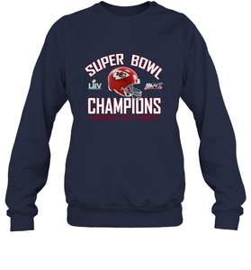 NFL super bowl Kansas City Chiefs Logo Helmet champions Crewneck Sweatshirt