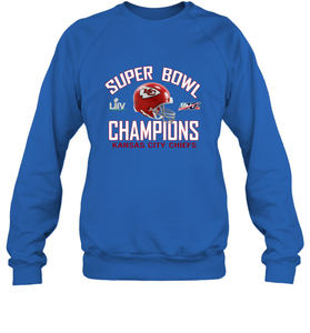 NFL super bowl Kansas City Chiefs Logo Helmet champions Crewneck Sweatshirt