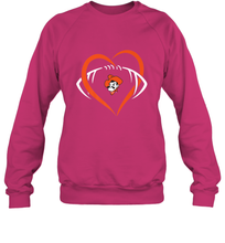 Load image into Gallery viewer, Oklahoma State Cowboys Large Heart  Football  Team Crewneck Sweatshirt
