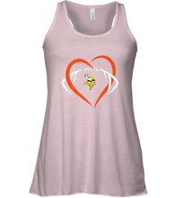 Load image into Gallery viewer, NFL Minnesota Vikings Heart Love Football Women's Racerback Tank
