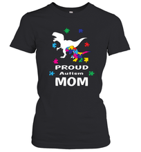 Load image into Gallery viewer, Proud Autism Mom T Rex Dinosaur Autism Awareness Women's T-Shirt
