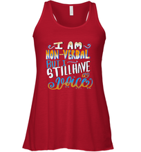 Load image into Gallery viewer, Special Needs NonVerbal Autism Awesome Women's Racerback Tank
