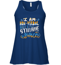 Load image into Gallery viewer, Special Needs NonVerbal Autism Awesome Women's Racerback Tank
