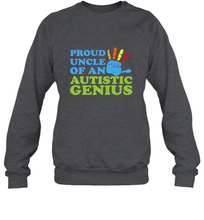 Load image into Gallery viewer, Autism Awareness Shirts Uncle Awareness Month Crewneck Sweatshirt
