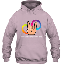 Load image into Gallery viewer, Neurodiversity Rocks Shirt Brain Autism Awareness Hooded Sweatshirt
