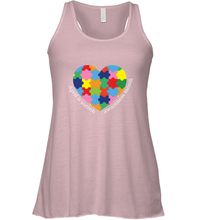 Load image into Gallery viewer, April is autism awareness month T shirt Women's Racerback Tank
