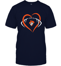Load image into Gallery viewer, Oklahoma State Cowboys Large Heart  Football  Team Men's T-Shirt
