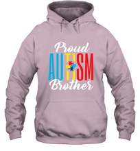 Load image into Gallery viewer, Proud Autism Brother Awareness Support Premium T Shirt Hooded Sweatshirt
