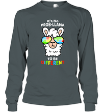 Load image into Gallery viewer, It's No Prob llama To Be Different Shirt _ Autism Gift Long Sleeve T-Shirt

