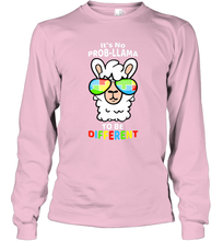 Load image into Gallery viewer, It's No Prob llama To Be Different Shirt _ Autism Gift Long Sleeve T-Shirt
