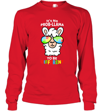 Load image into Gallery viewer, It's No Prob llama To Be Different Shirt _ Autism Gift Long Sleeve T-Shirt
