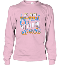 Load image into Gallery viewer, Special Needs NonVerbal Autism Awesome Long Sleeve T-Shirt
