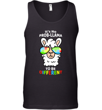Load image into Gallery viewer, It's No Prob llama To Be Different Shirt _ Autism Gift Men's Tank Top
