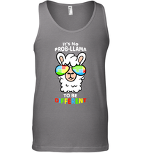 Load image into Gallery viewer, It's No Prob llama To Be Different Shirt _ Autism Gift Men's Tank Top
