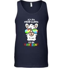 Load image into Gallery viewer, It's No Prob llama To Be Different Shirt _ Autism Gift Men's Tank Top
