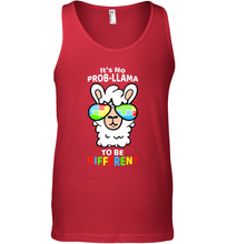 Load image into Gallery viewer, It's No Prob llama To Be Different Shirt _ Autism Gift Men's Tank Top
