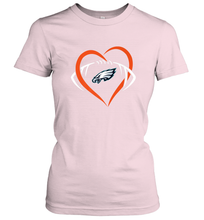 Load image into Gallery viewer, NFL Philadelphia Eagles Heart Love Football Women's T-Shirt
