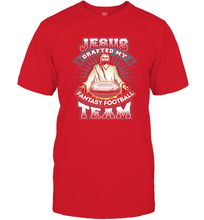 Load image into Gallery viewer, Jesus Drafted My Fantasy Football Men's T-Shirt
