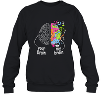 Load image into Gallery viewer, Neurodiversity brain Gift idea for Dyslexia ADHD Autism ASD Crewneck Sweatshirt
