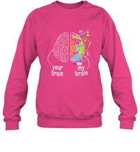 Load image into Gallery viewer, Neurodiversity brain Gift idea for Dyslexia ADHD Autism ASD Crewneck Sweatshirt
