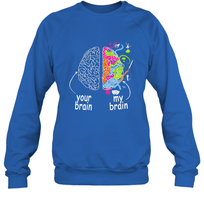 Load image into Gallery viewer, Neurodiversity brain Gift idea for Dyslexia ADHD Autism ASD Crewneck Sweatshirt
