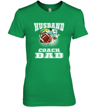 Load image into Gallery viewer, Husband Coach Dad Football Family Sports Team Game Women's Premium T-Shirt
