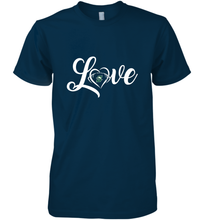 Load image into Gallery viewer, Stetson Hatters Love Heart  Football  Team Premium Men's Premium T-Shirt
