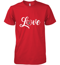 Load image into Gallery viewer, Stetson Hatters Love Heart  Football  Team Premium Men's Premium T-Shirt
