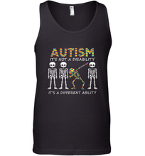 Load image into Gallery viewer, Autism it's a different ability Funny Dabbing skeleton Gift Men's Tank Top
