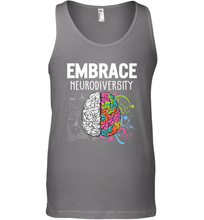 Load image into Gallery viewer, Embrace Neurodiversity Brain ADHD Autism Awareness Men's Tank Top
