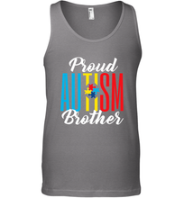 Load image into Gallery viewer, Proud Autism Brother Awareness Support Premium T Shirt Men's Tank Top
