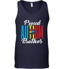 Load image into Gallery viewer, Proud Autism Brother Awareness Support Premium T Shirt Men's Tank Top
