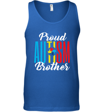 Load image into Gallery viewer, Proud Autism Brother Awareness Support Premium T Shirt Men's Tank Top

