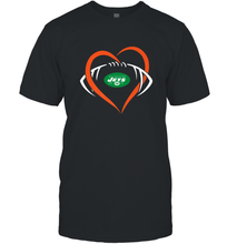 Load image into Gallery viewer, NFL New York Jets Heart Love Football Men's T-Shirt
