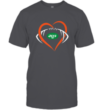 Load image into Gallery viewer, NFL New York Jets Heart Love Football Men's T-Shirt
