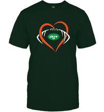 Load image into Gallery viewer, NFL New York Jets Heart Love Football Men's T-Shirt
