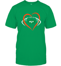 Load image into Gallery viewer, NFL New York Jets Heart Love Football Men's T-Shirt
