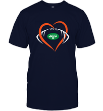Load image into Gallery viewer, NFL New York Jets Heart Love Football Men's T-Shirt
