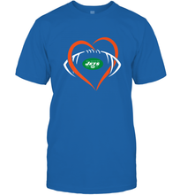 Load image into Gallery viewer, NFL New York Jets Heart Love Football Men's T-Shirt
